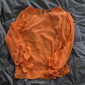 Versona Vibrant Orange Blouse